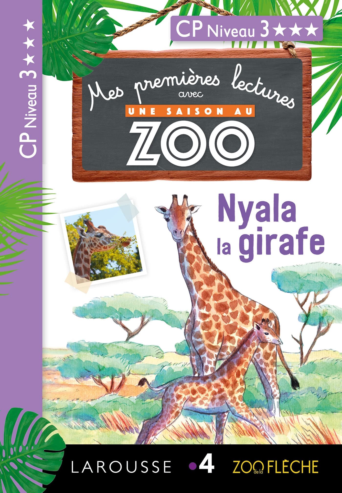 1ères lectures Une saison au zoo - Nyala la girafe book