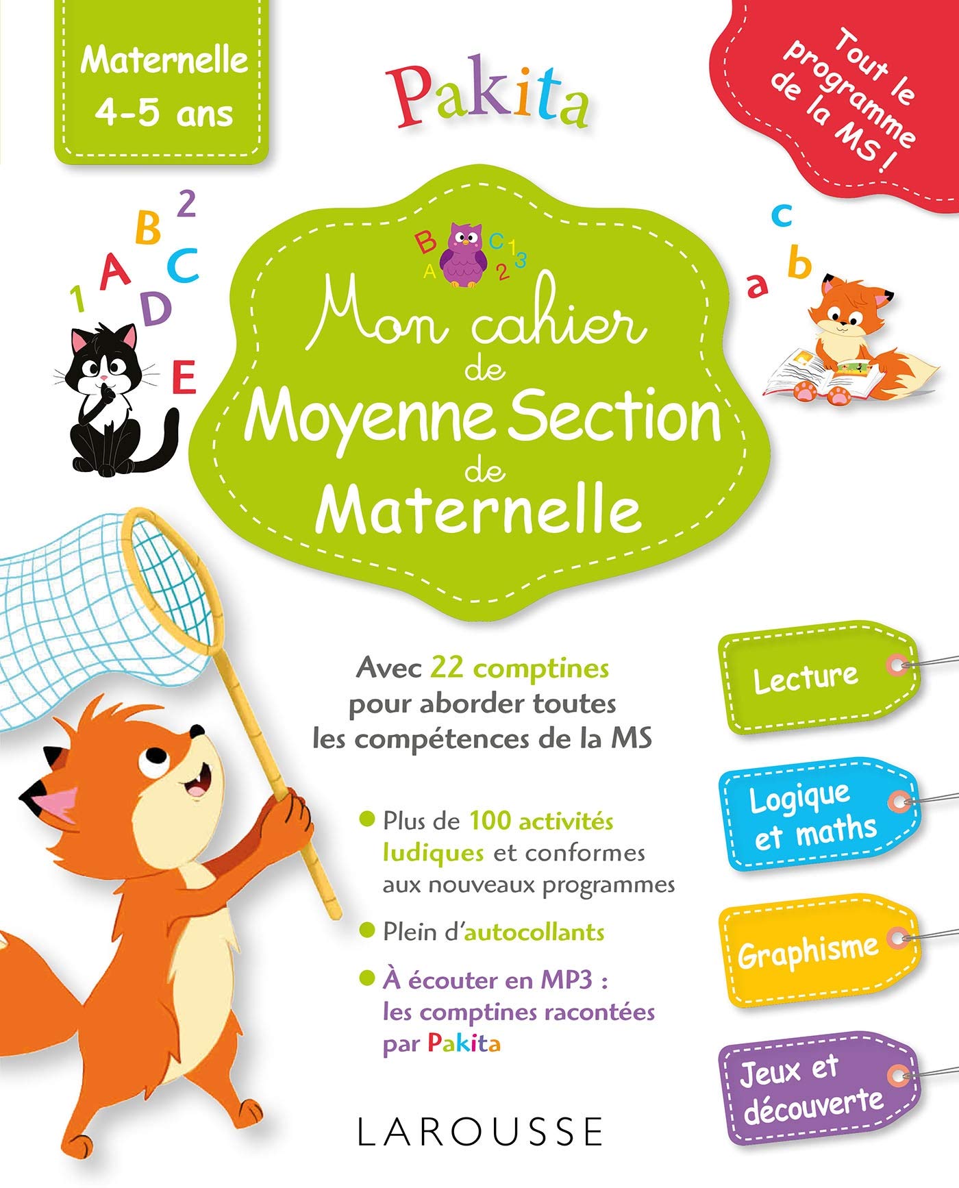 Mon grand cahier de Moyenne section: Maternelle 4-5 ans Non-fiction
