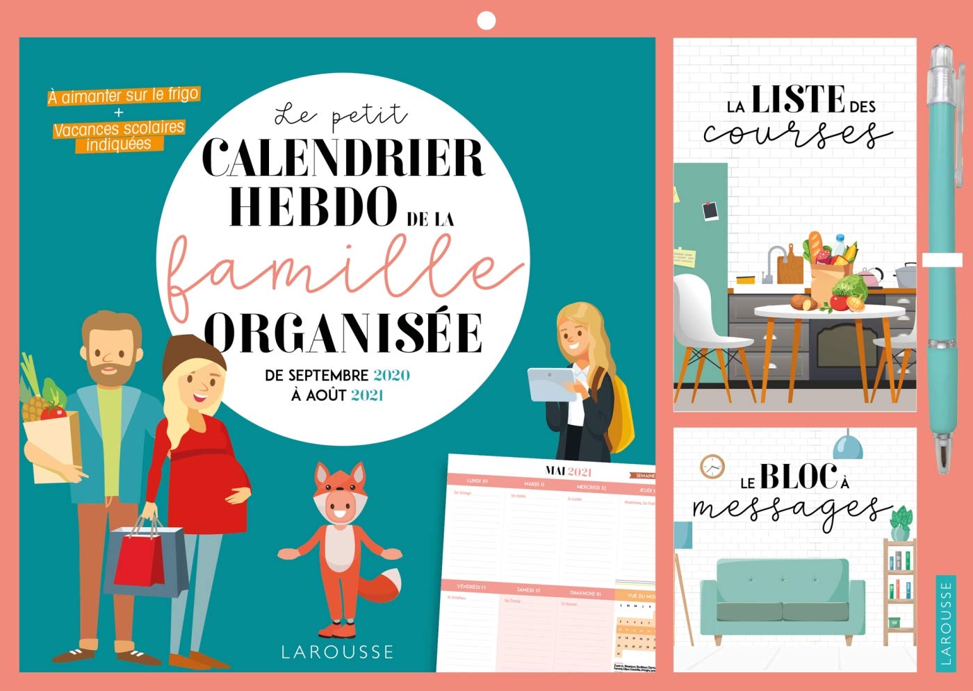 Le petit calendrier hebdo de la famille organisée 2020 - 2021 book