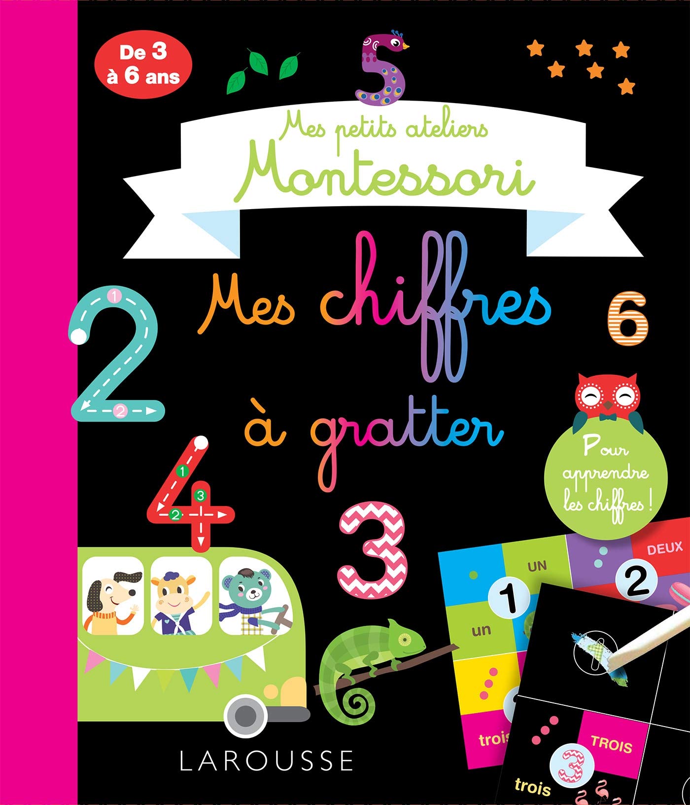 Mes petits ateliers Montessori Mes chiffres à gratter Mathematics