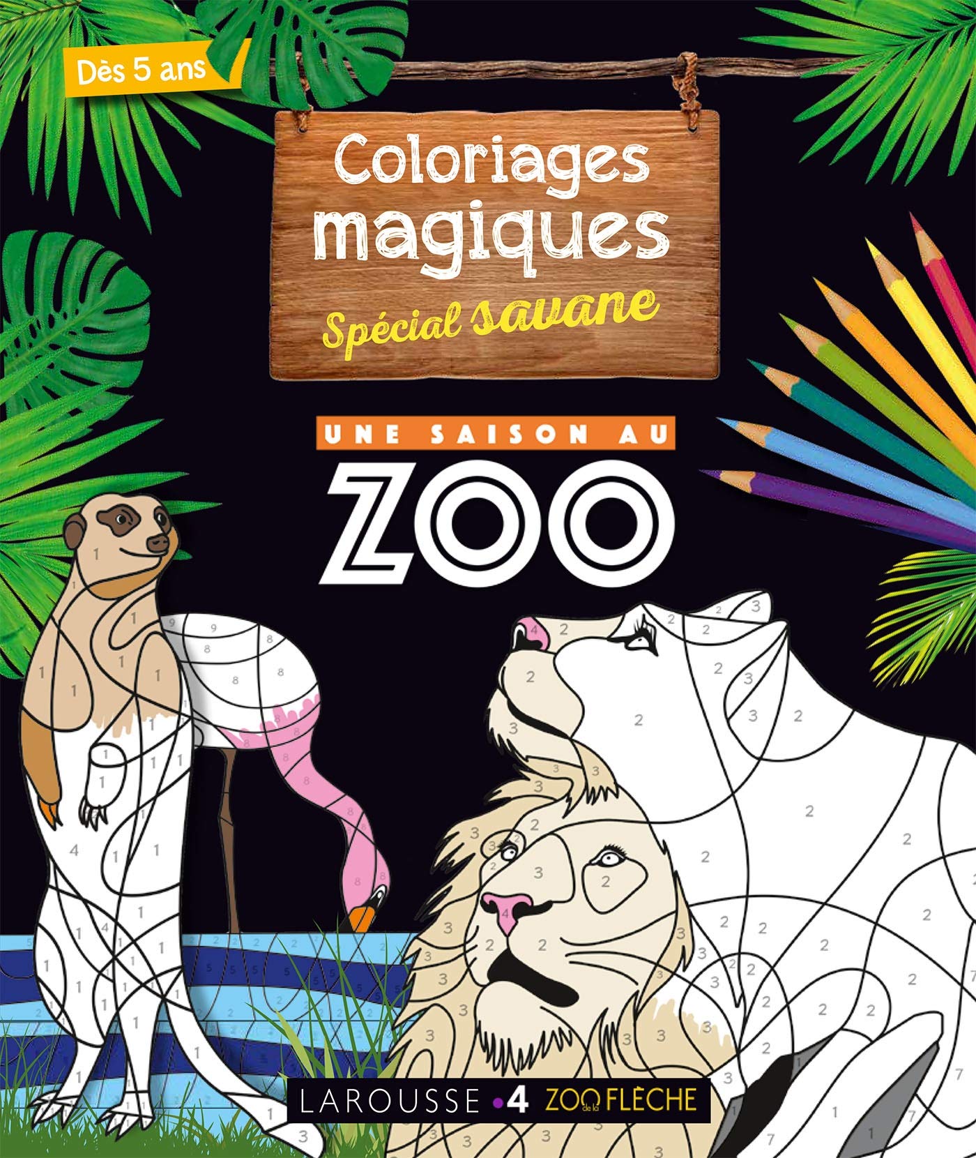 Coloriages magiques UNE SAISON AU ZOO, spécial savane Tiptoi & Games