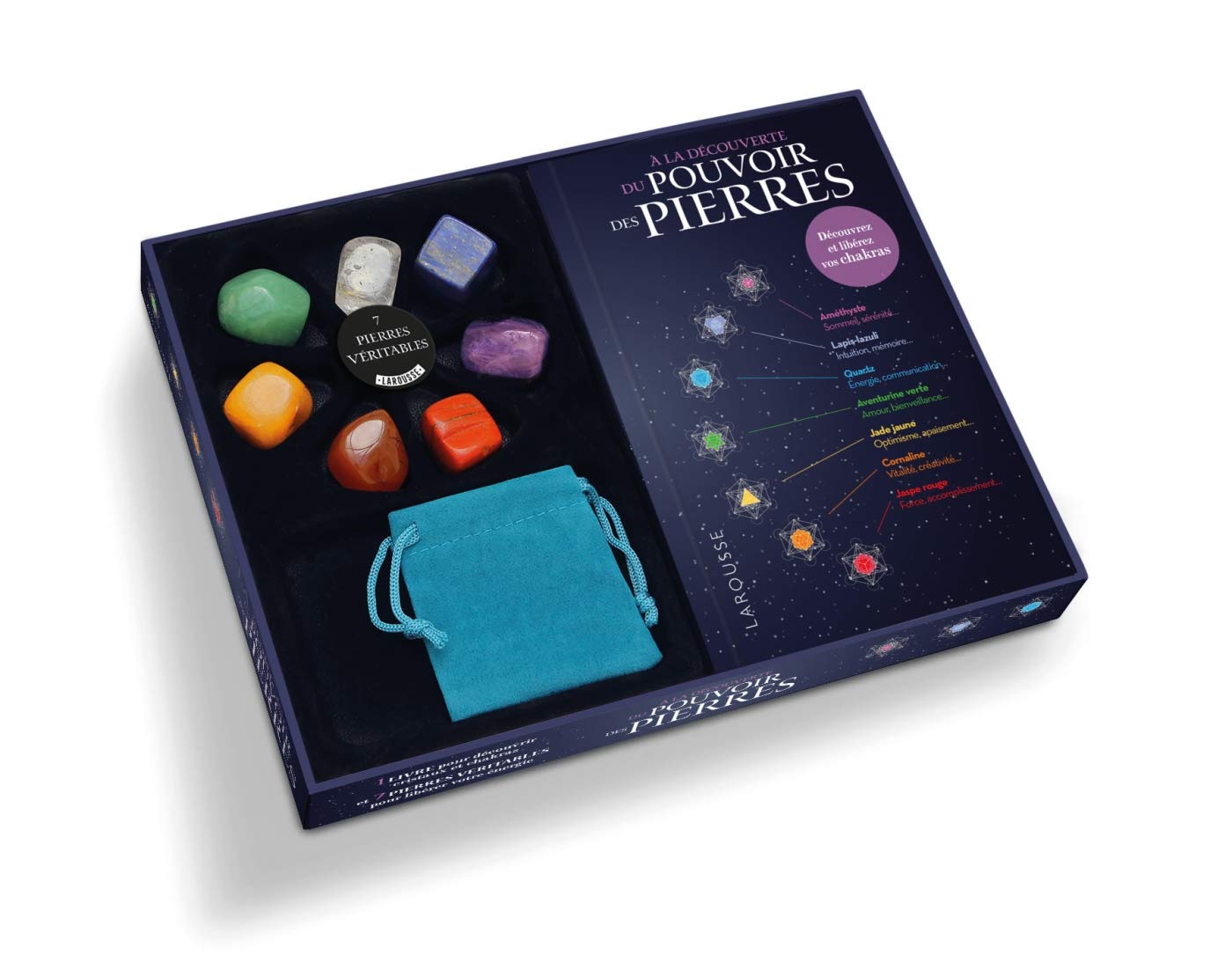 À la découverte du pouvoir des pierres: Découvrez et libérez vos chakras. Avec 7 pierres véritables Books