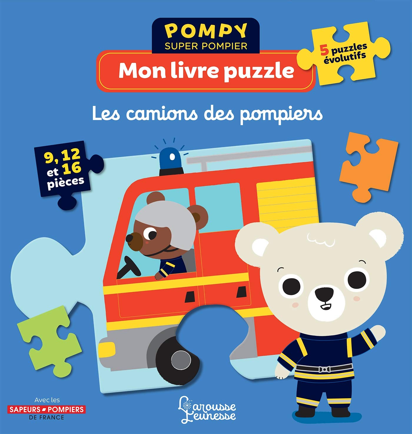 Mon livre puzzle - Les camions des pompiers book