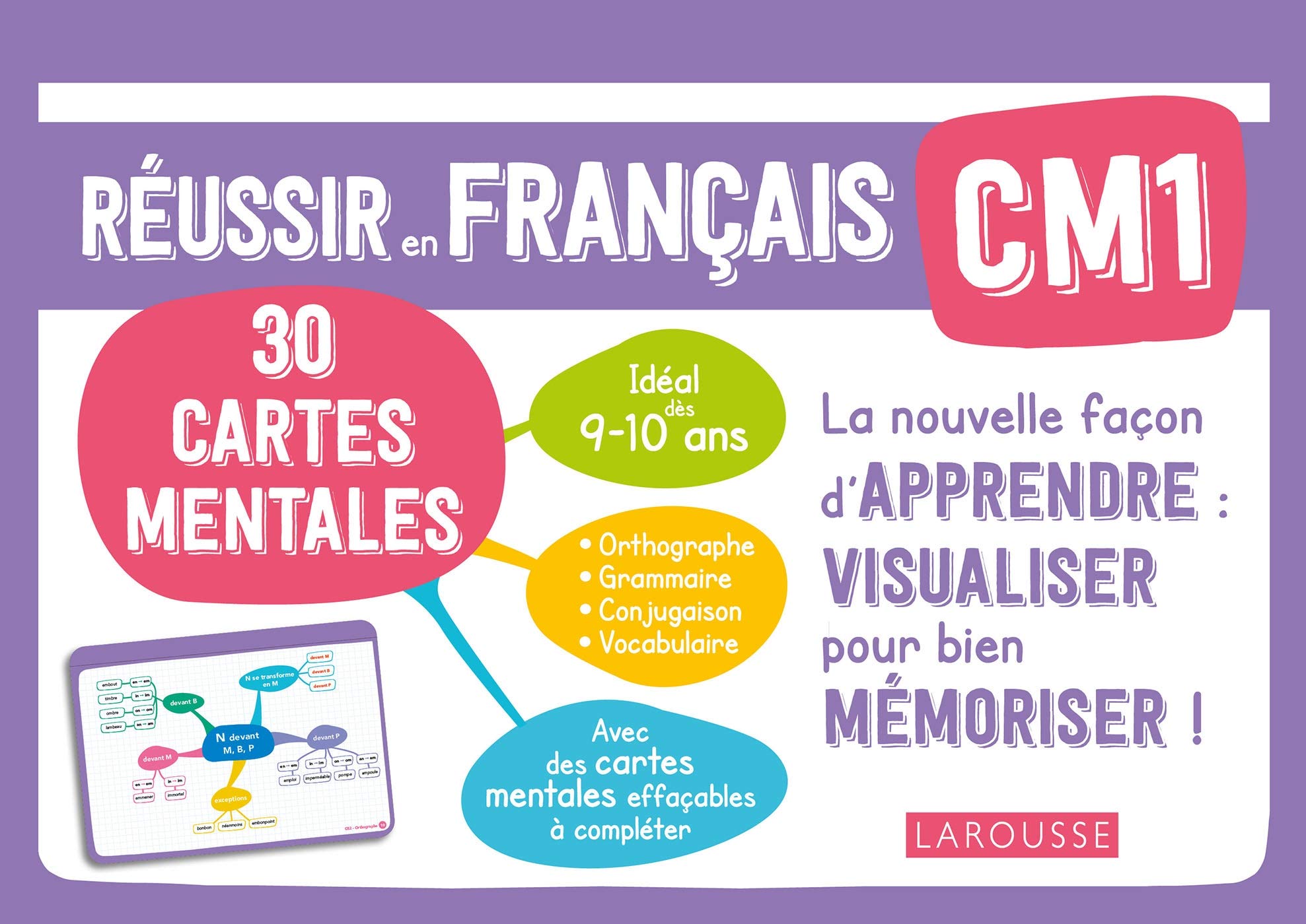 Cartes mentales Français CM1: Réussir en français Professional & Reference Books