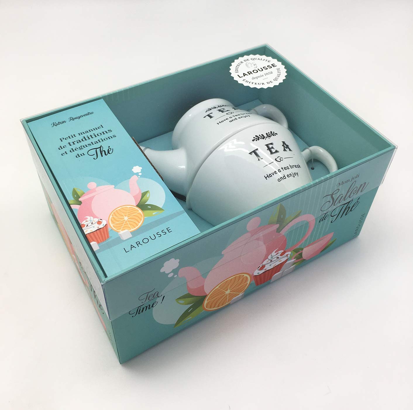 Mon joli salon de thé: Le petit manuel de traditions et dégustations du thé avec 1 théière et sa tasse assortie Books