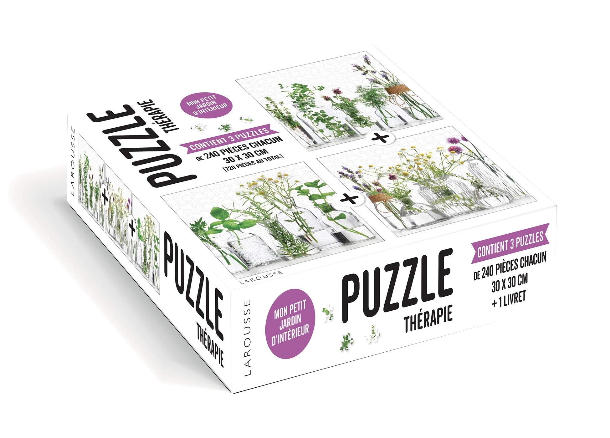 Puzzle Mon petit jardin d'intérieur: Contient 3 puzzles de 240 pièces chacun Leisure, Home & Garden