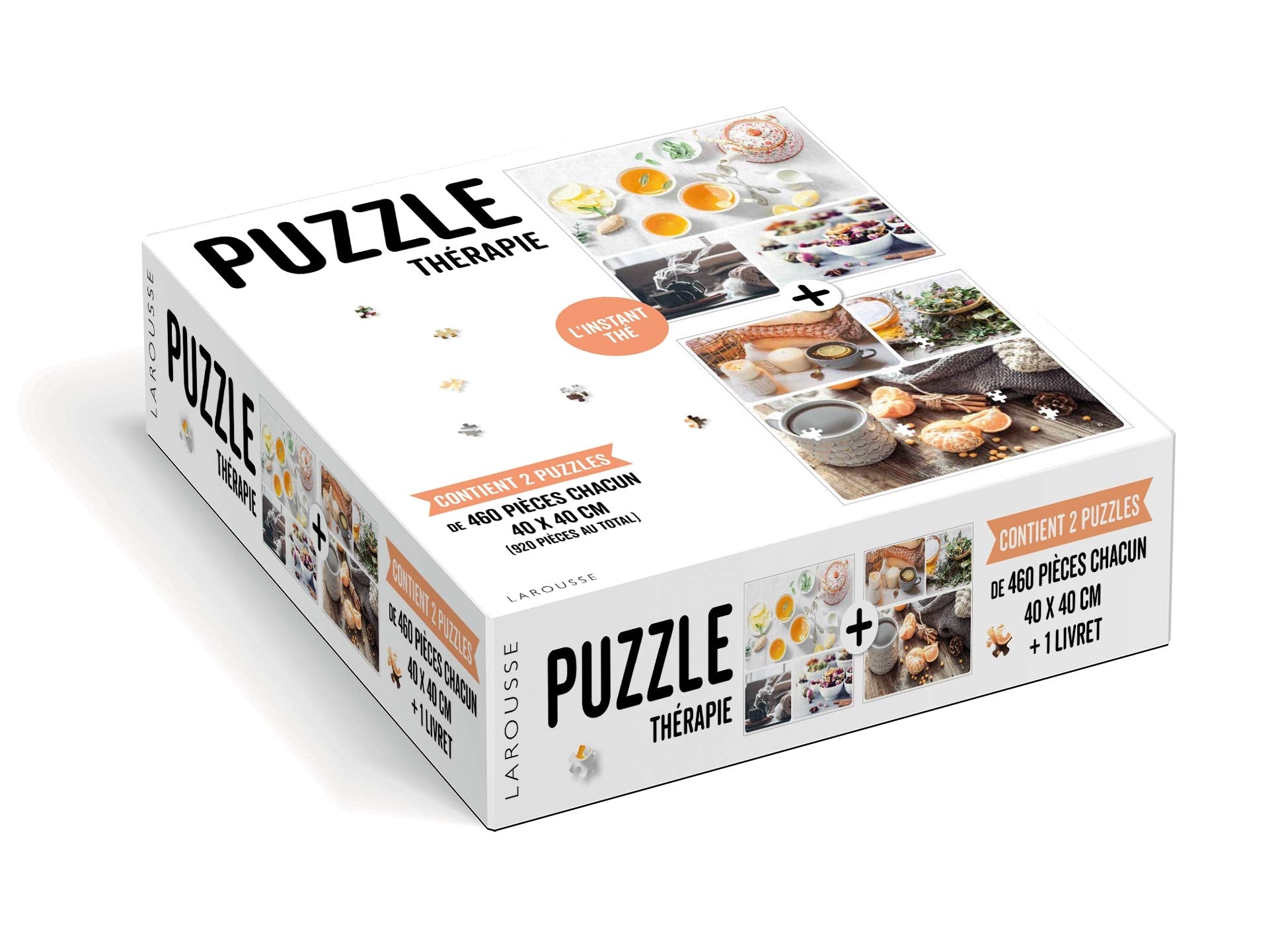 PUZZLE L'instant thé: Contient 2 puzzles de 460 pièces chacun Leisure, Home & Garden