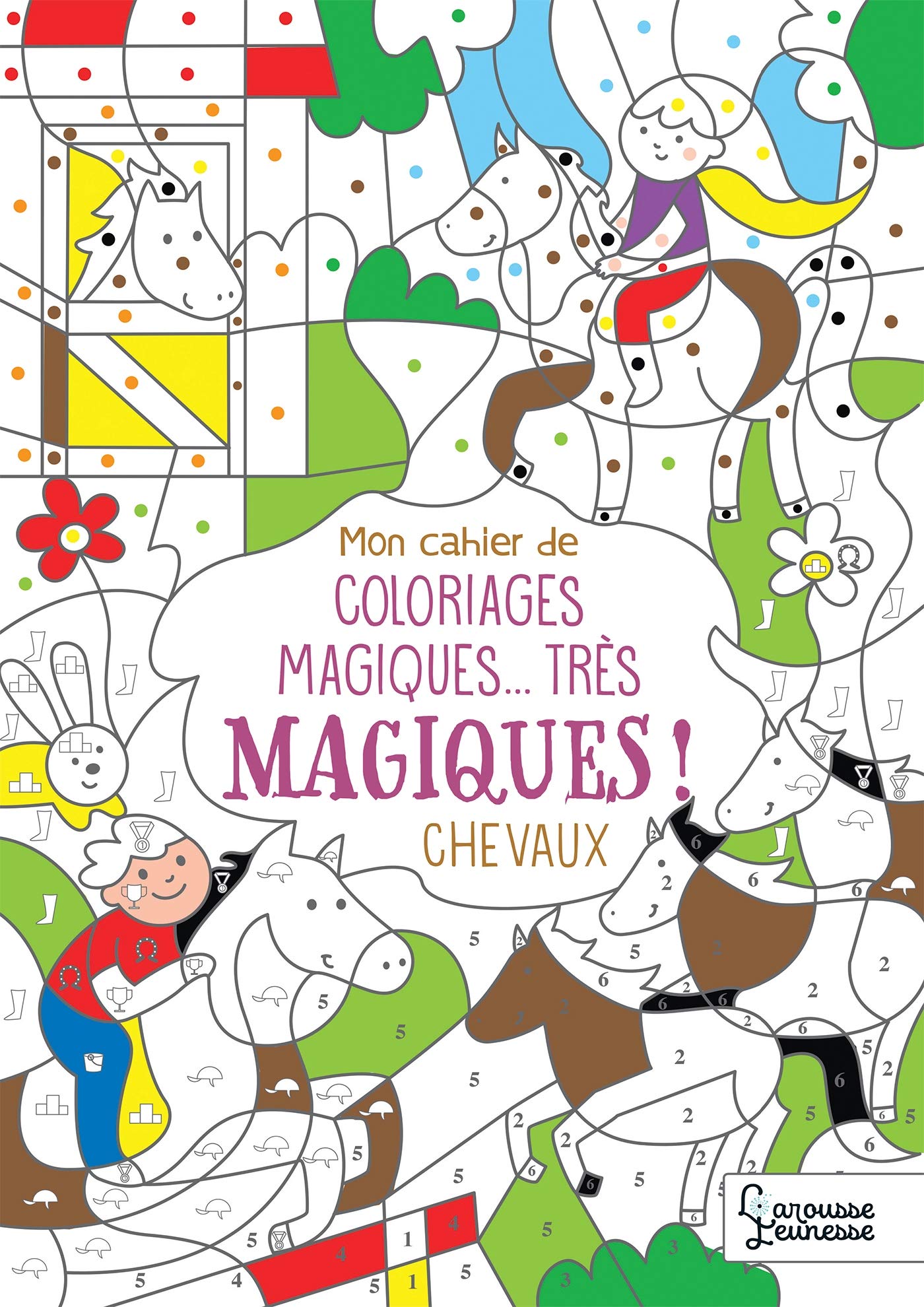 Mon cahier de coloriages magiques... très magiques ! CHEVAUX book