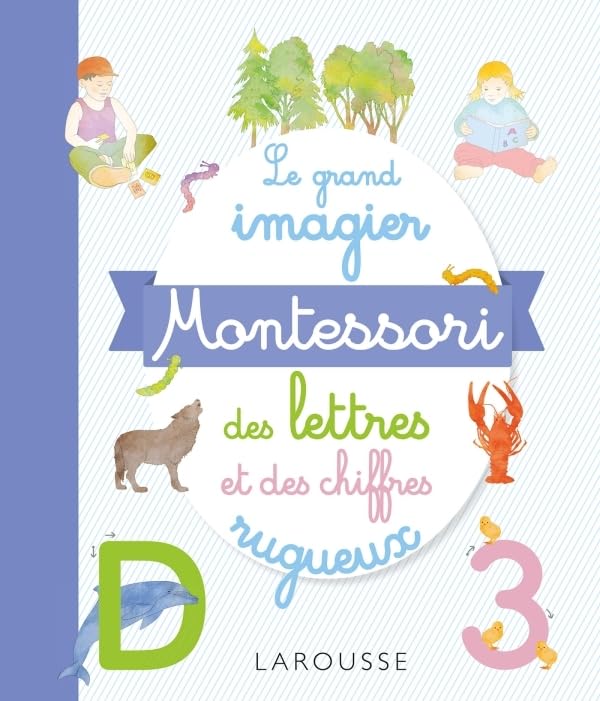 Le grand imagier Montessori lettres et chiffres rugueux book
