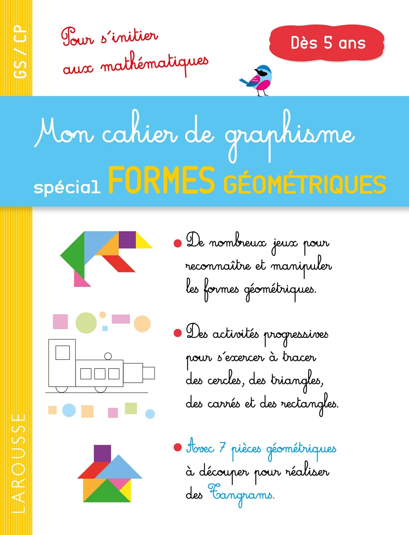 Mon cahier de graphisme spécial formes géométriques: Pour s'initier aux mathématiques Mathematics