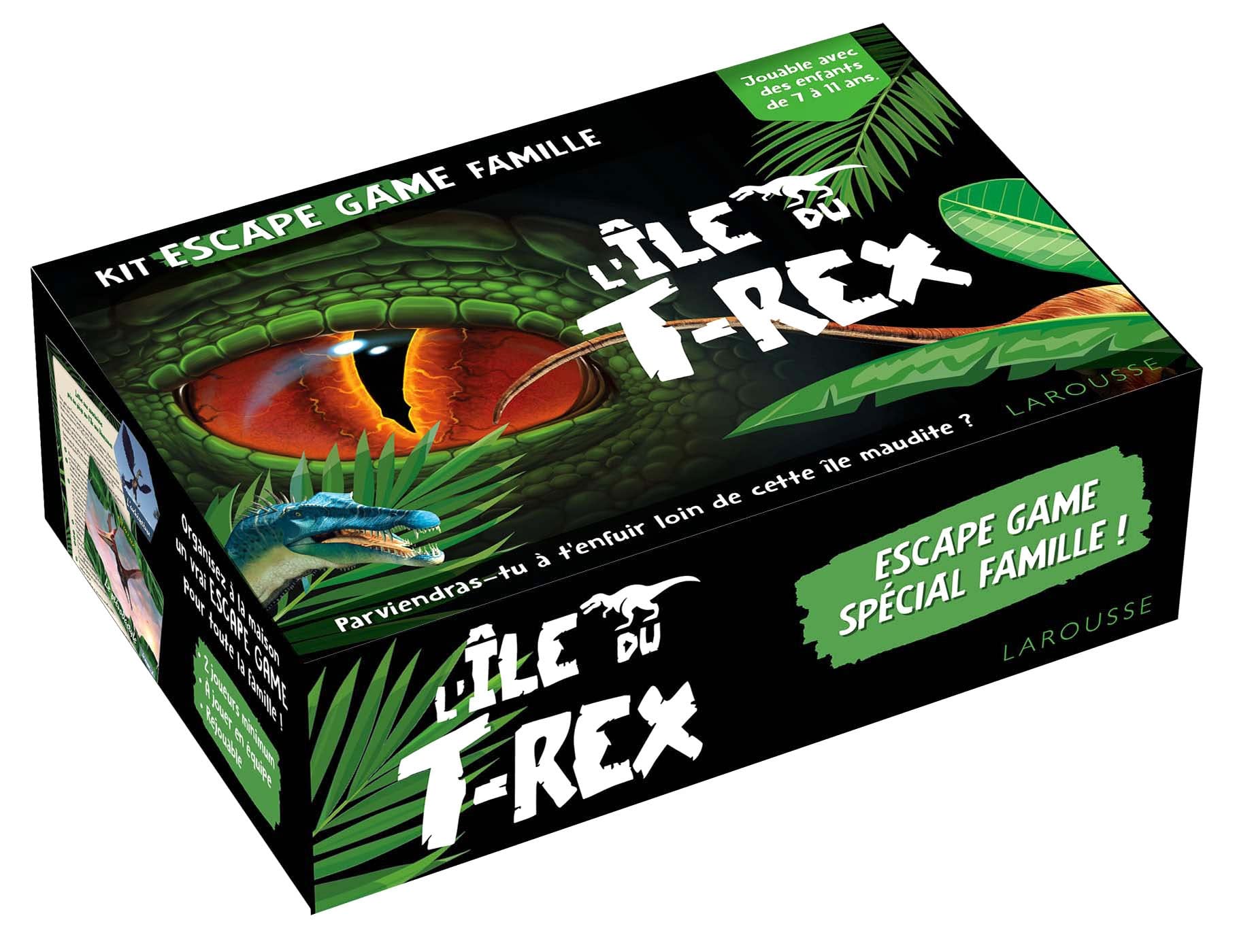 Kit escape game famille L'île du T-Rex Leisure & Fun