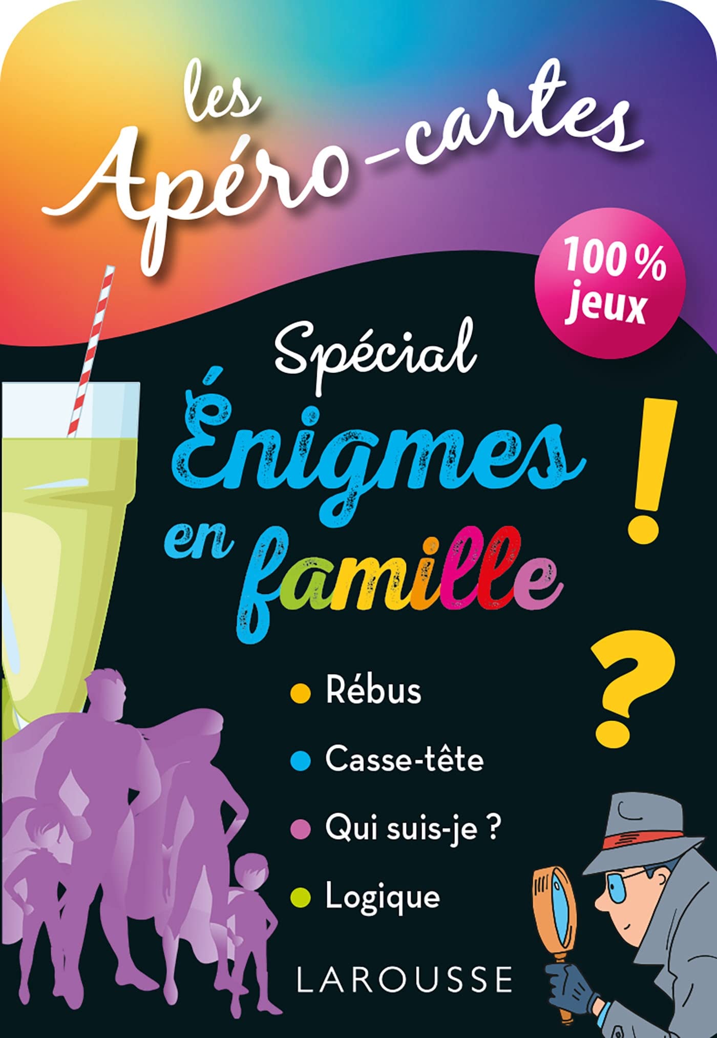 Apéro-cartes énigmes en famille Leisure, Home & Garden