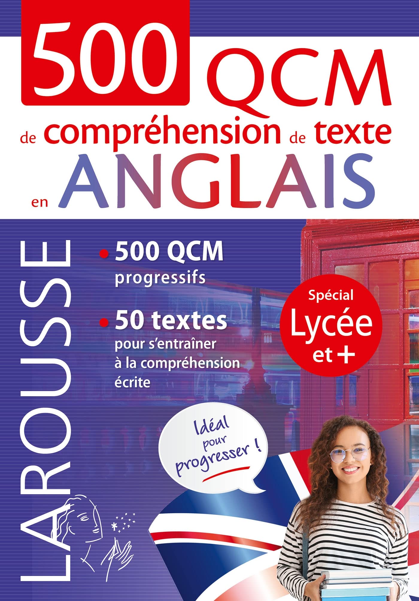 500 QCM de compréhension de texte en anglais: Spécial lycée et + Non-fiction
