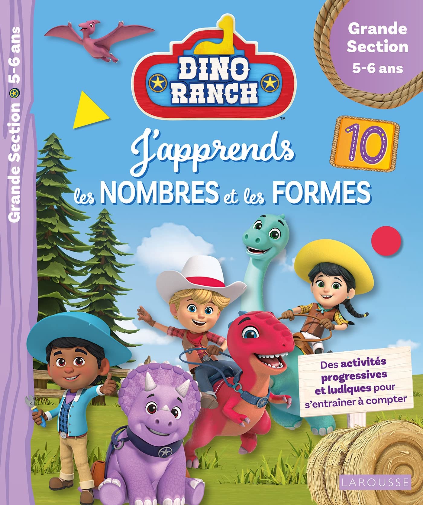 DINO RANCH - J'apprends les nombres et les formes - Grande Section book