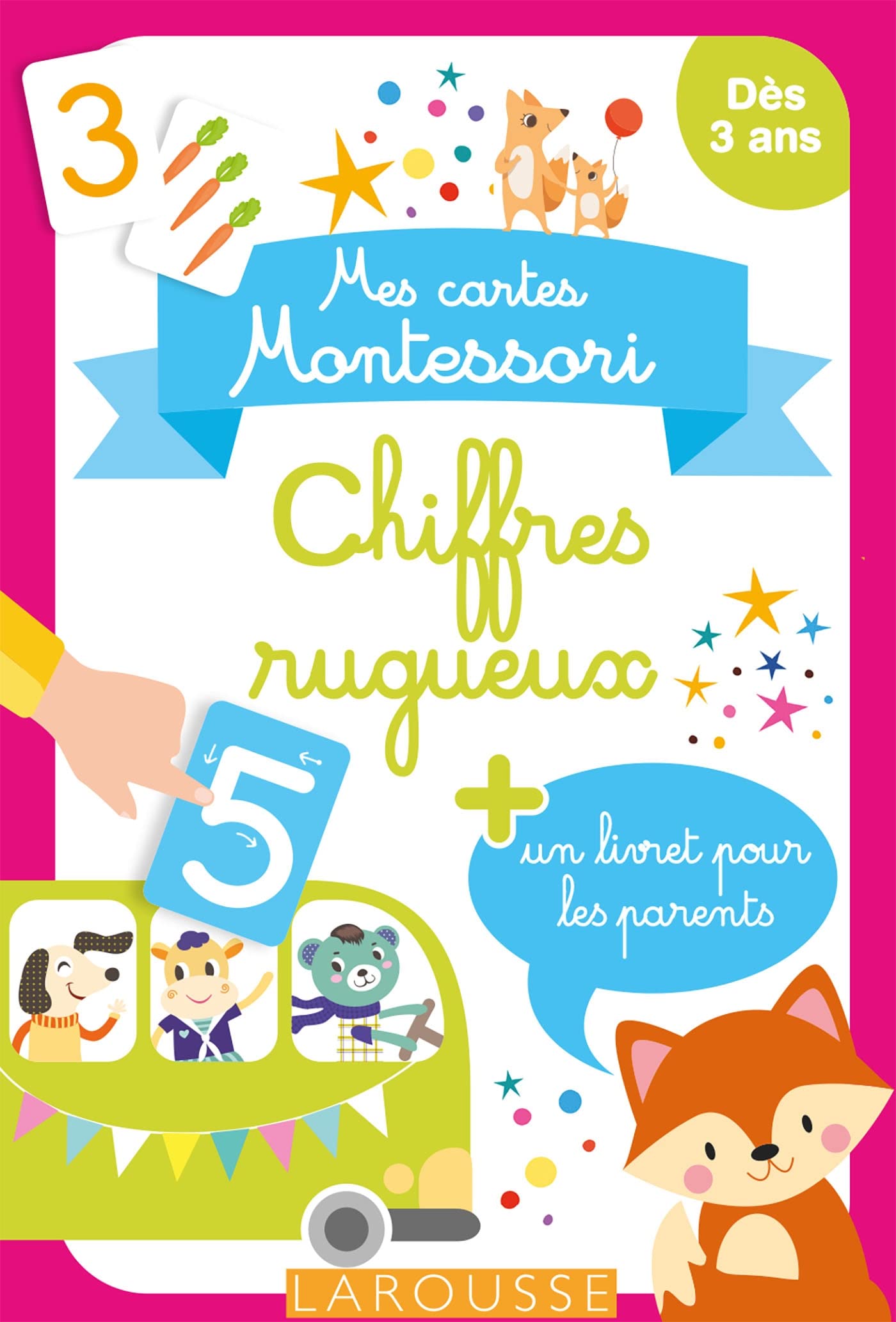 Mes cartes Montessori : Chiffres rugueux: Avec 1 livret pour les parents Non-fiction
