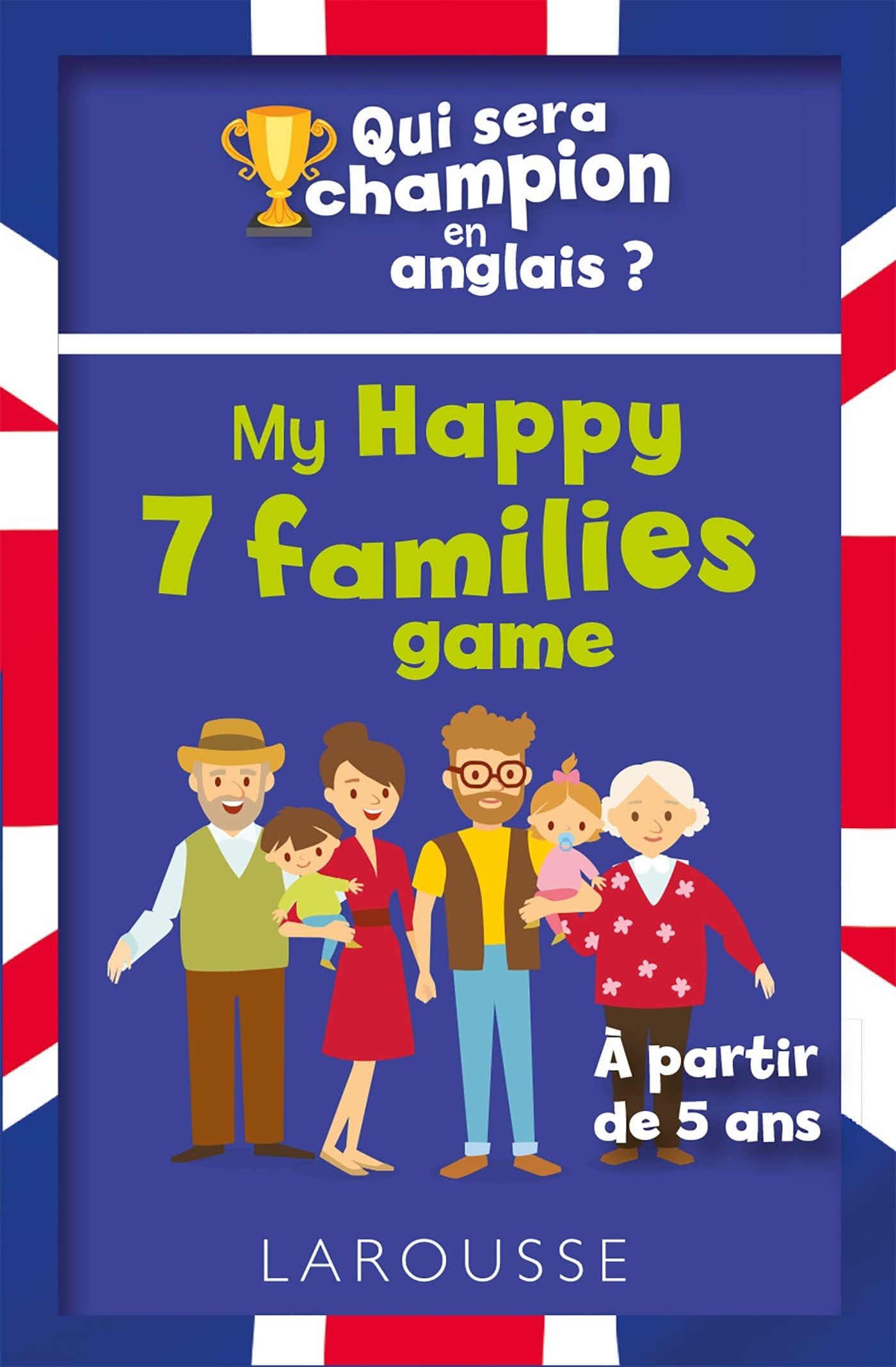 Qui sera le champion en anglais ? My Happy 7 families game book
