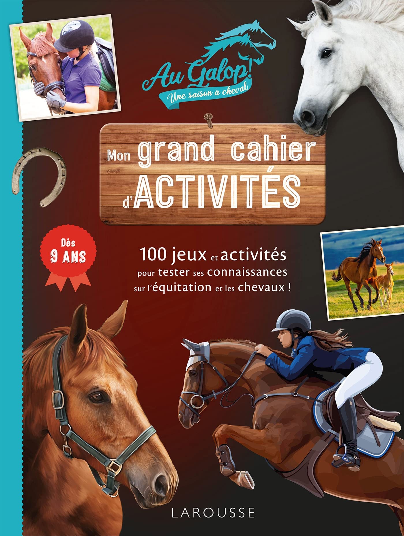 Mon grand cahier d'activités AU GALOP, spécial Chevaux book