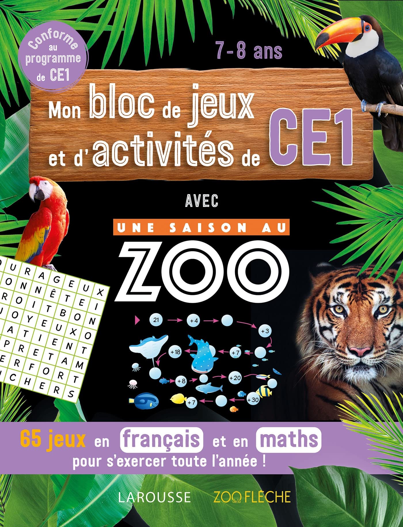 Mon bloc de jeux et d'activités pour le CE1 - Une SAISON AU ZOO book