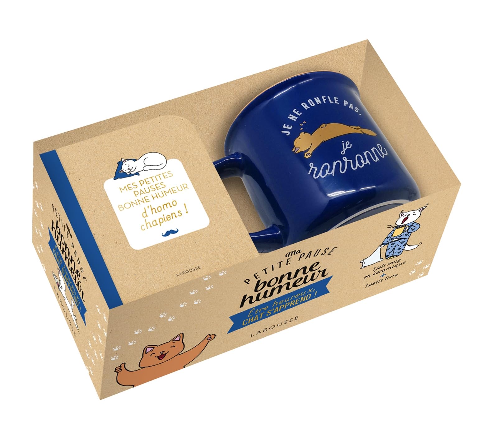Ma petite pause bonne humeur: Etre heureux, chat s'apprend ! Coffret avec 1 joli mug en céramique + 1 petit livre Books