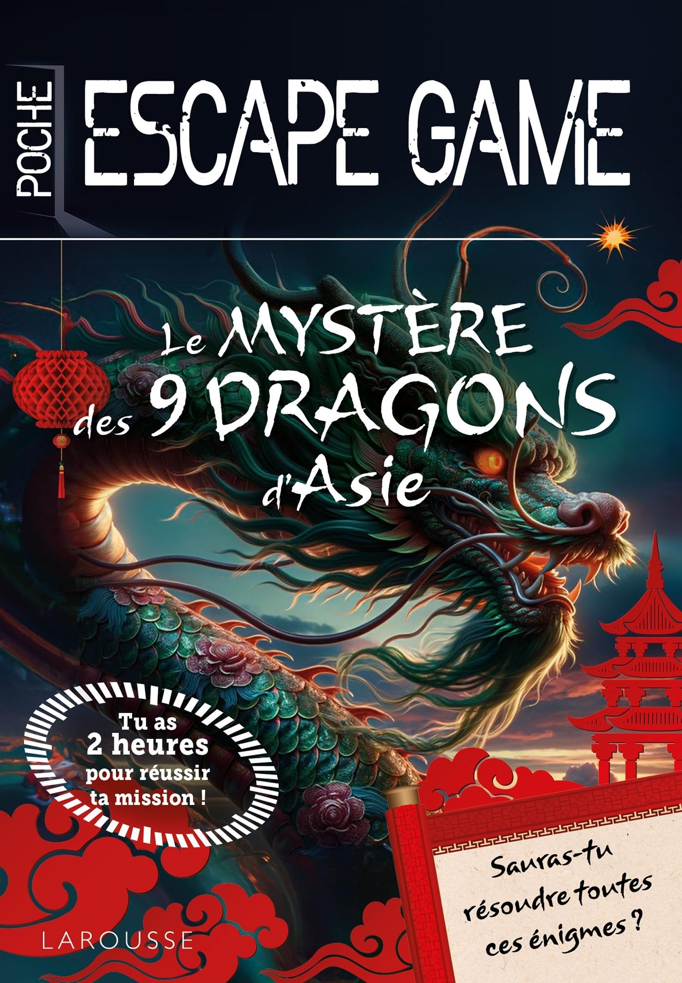 Escape game de poche junior : Le mystère des 9 dragons d'Asie book