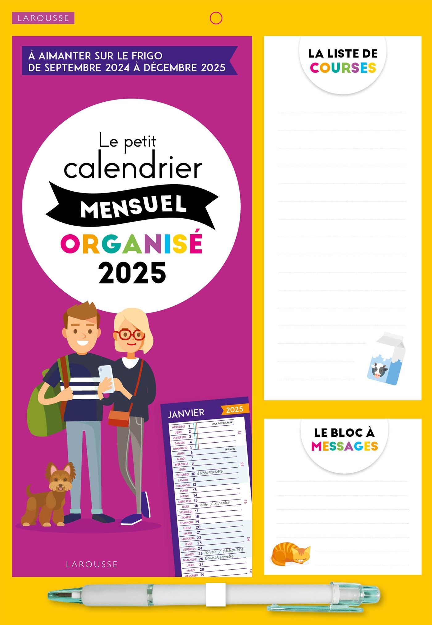 Le petit calendrier mensuel famille organisée 2025 book