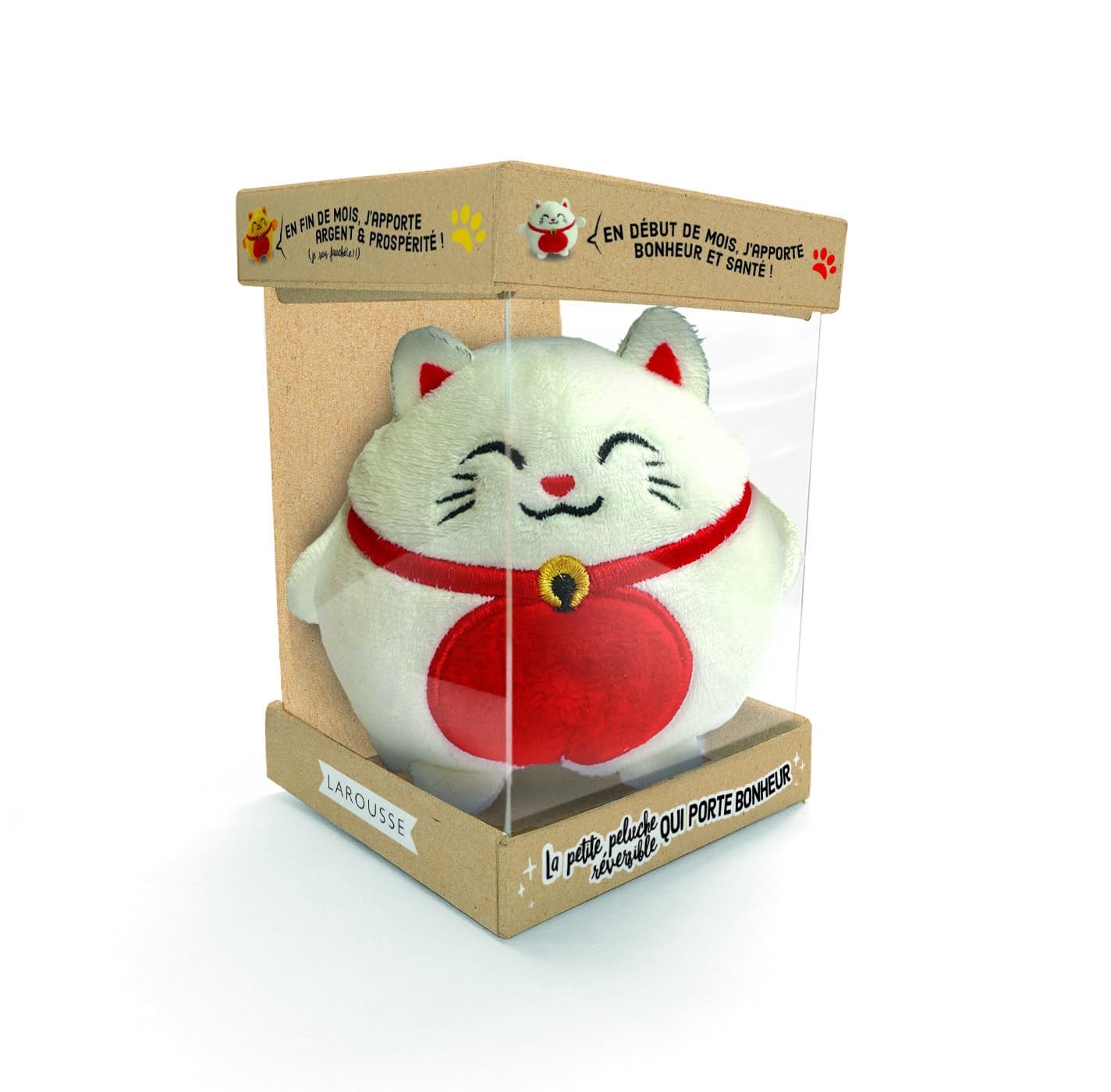 Peluche réversible chat de la fortune: Coffret avec 1 peluche et 1 livret Parents & Children