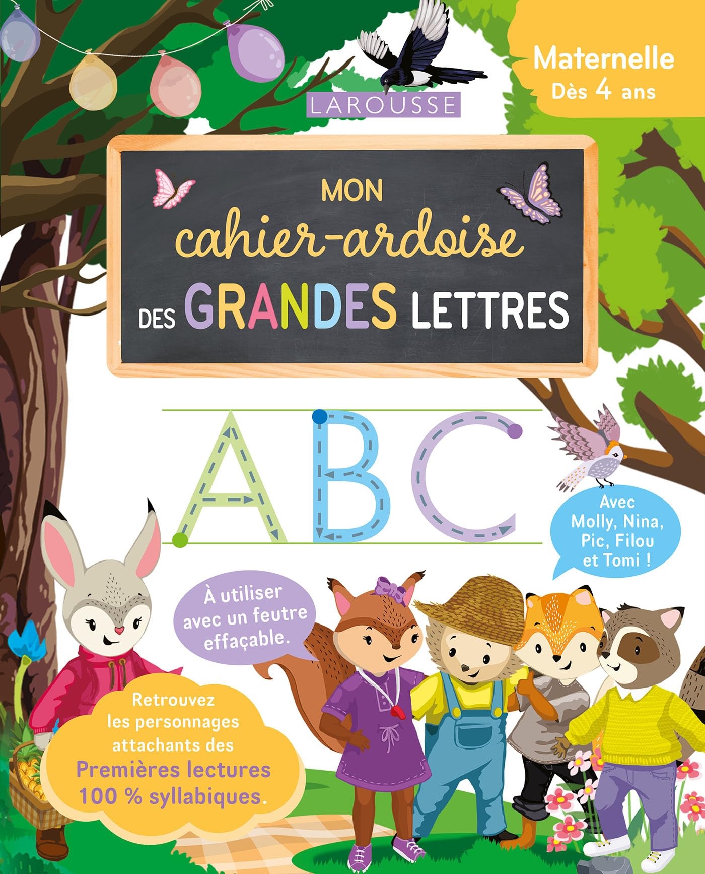 Mon cahier ardoise 100 % syllabique GRANDES LETTRES Non-fiction