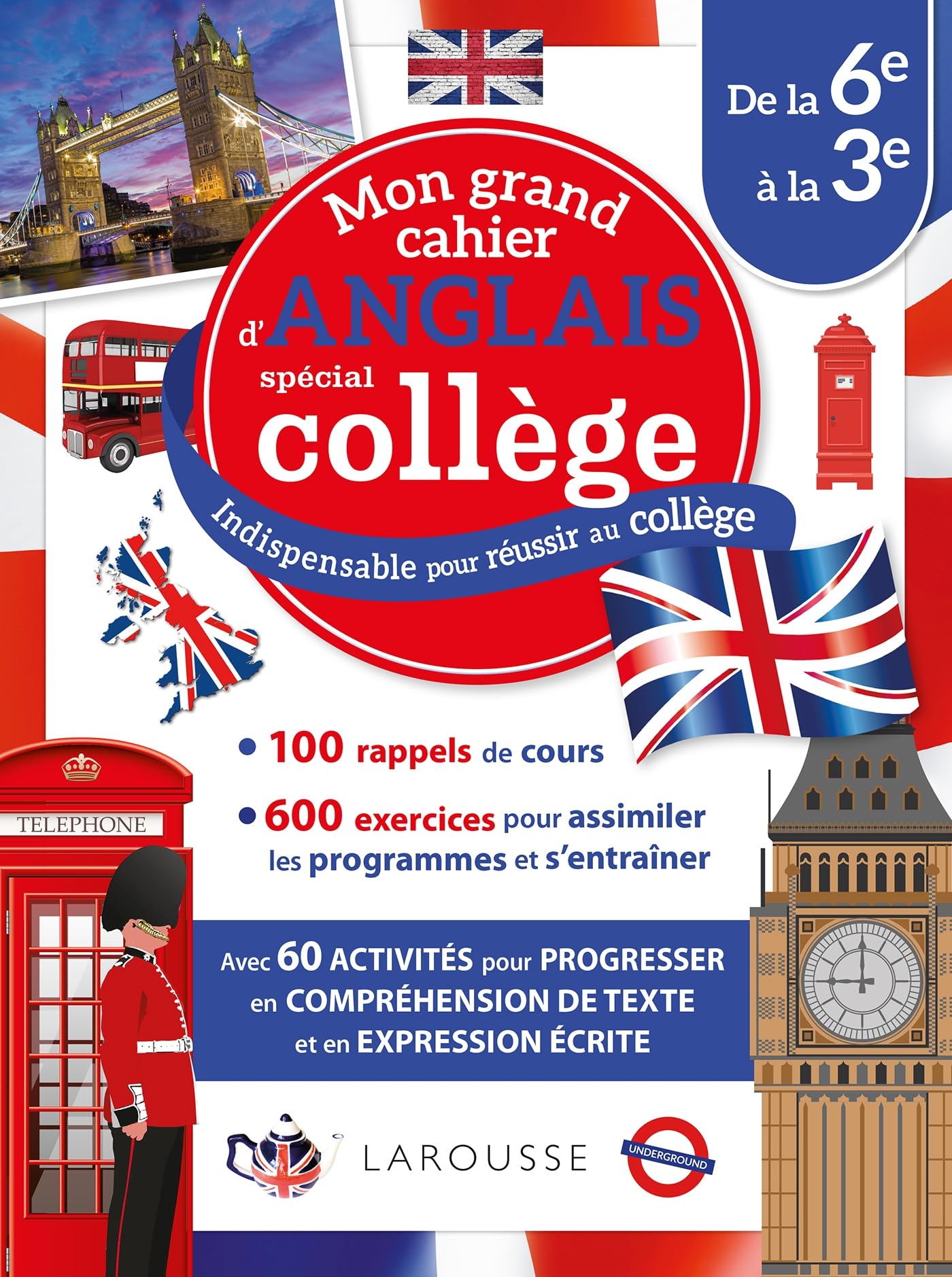 Mon grand cahier d'anglais spécial collège book