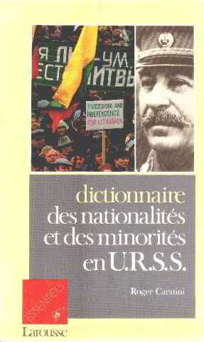 Dictionnaire des nationalités et des minorités en URSS Books