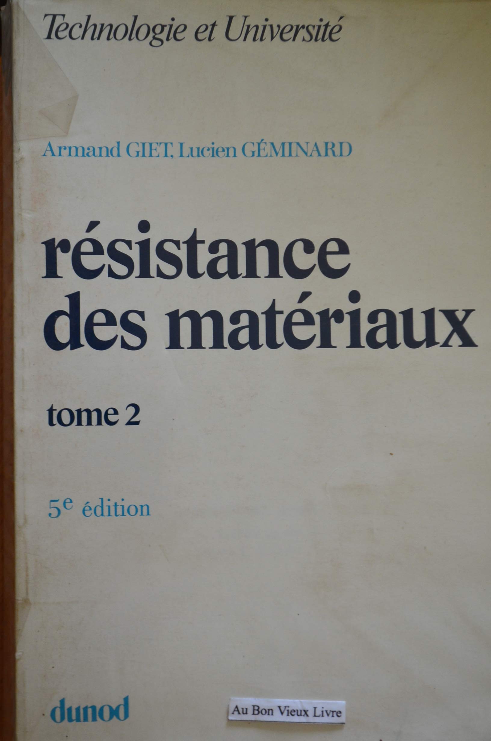 Résistance des matériaux. Vol. 2 Books