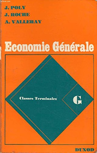 ECONOMIE GENERALE, TOME II, CLASSES TERMINALES G book