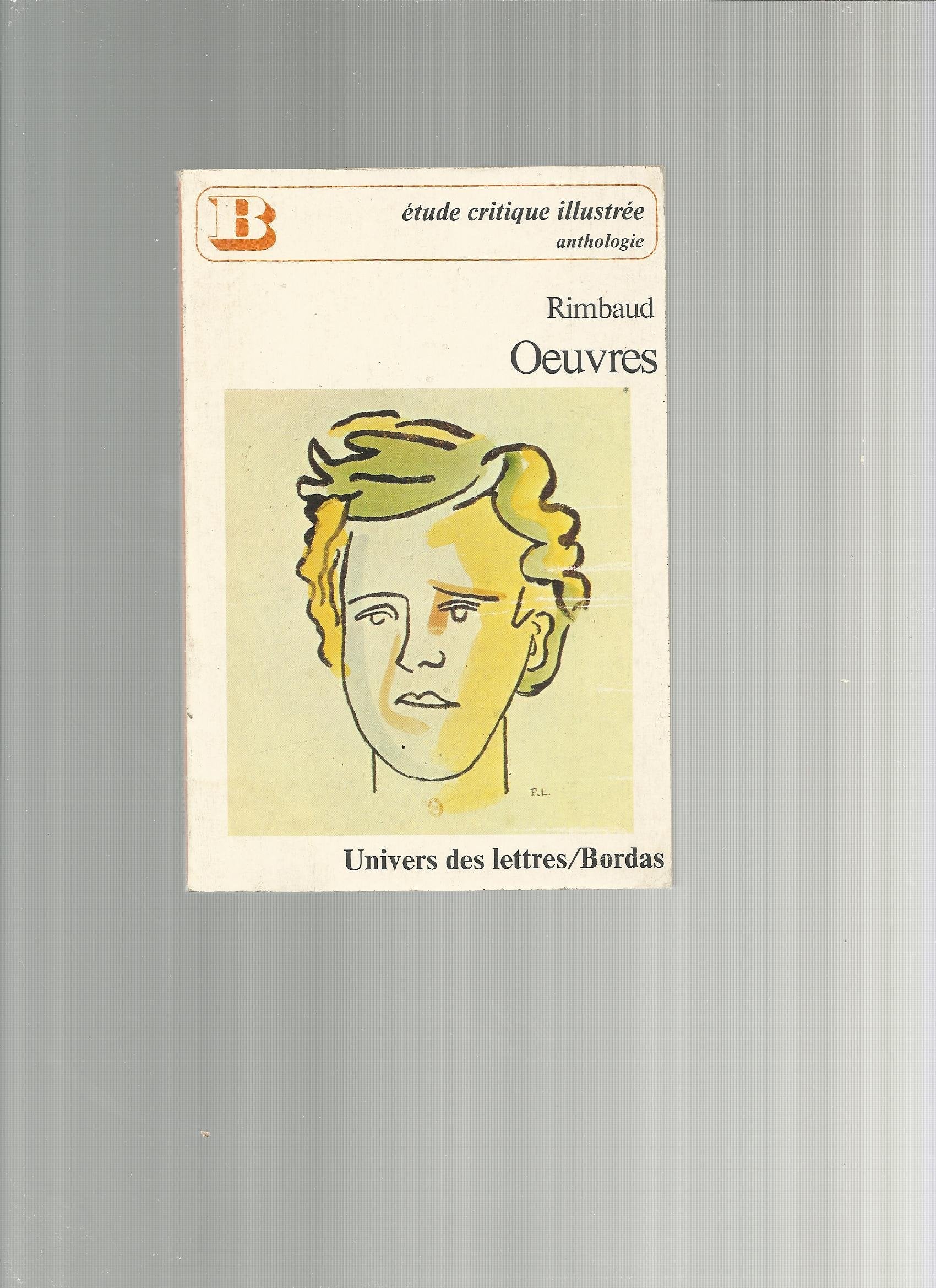 Rimbaud oeuvres poet ulb 092393 book