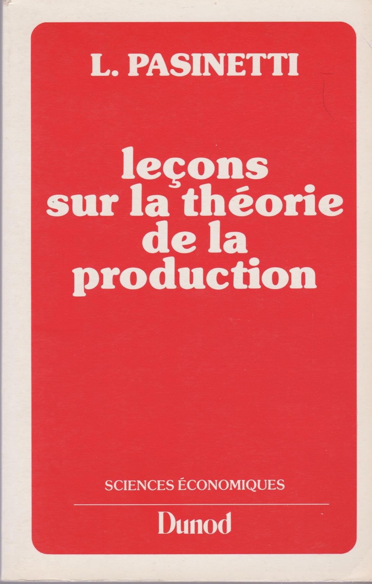 Leçons sur la théorie de la production Books