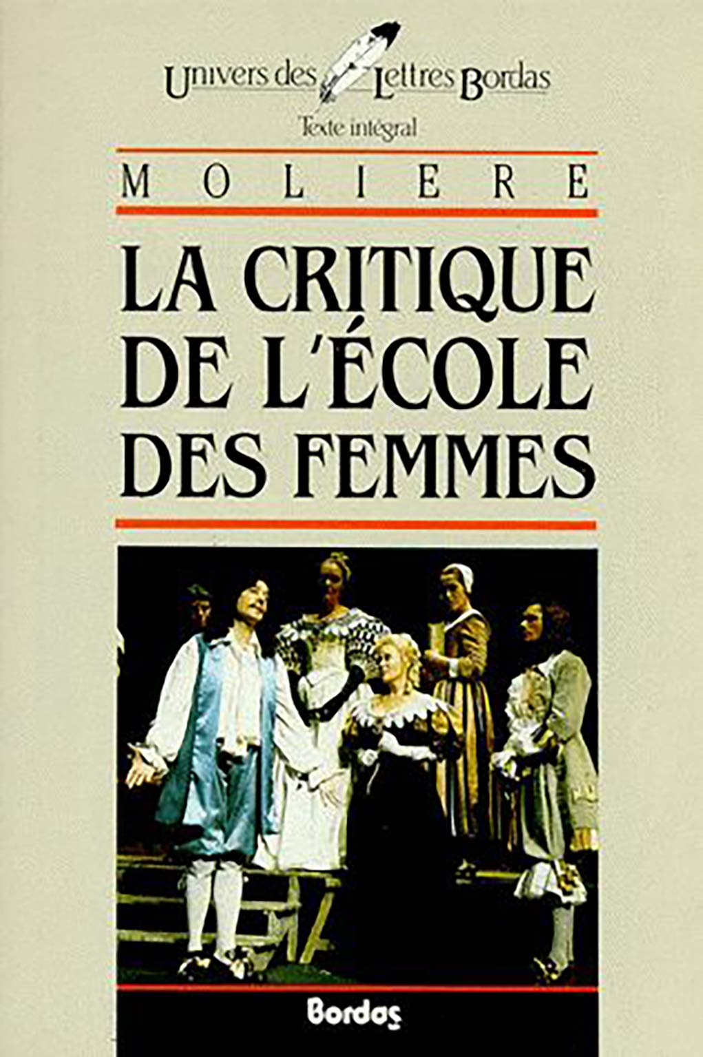 La Critique de l'école des femmes book