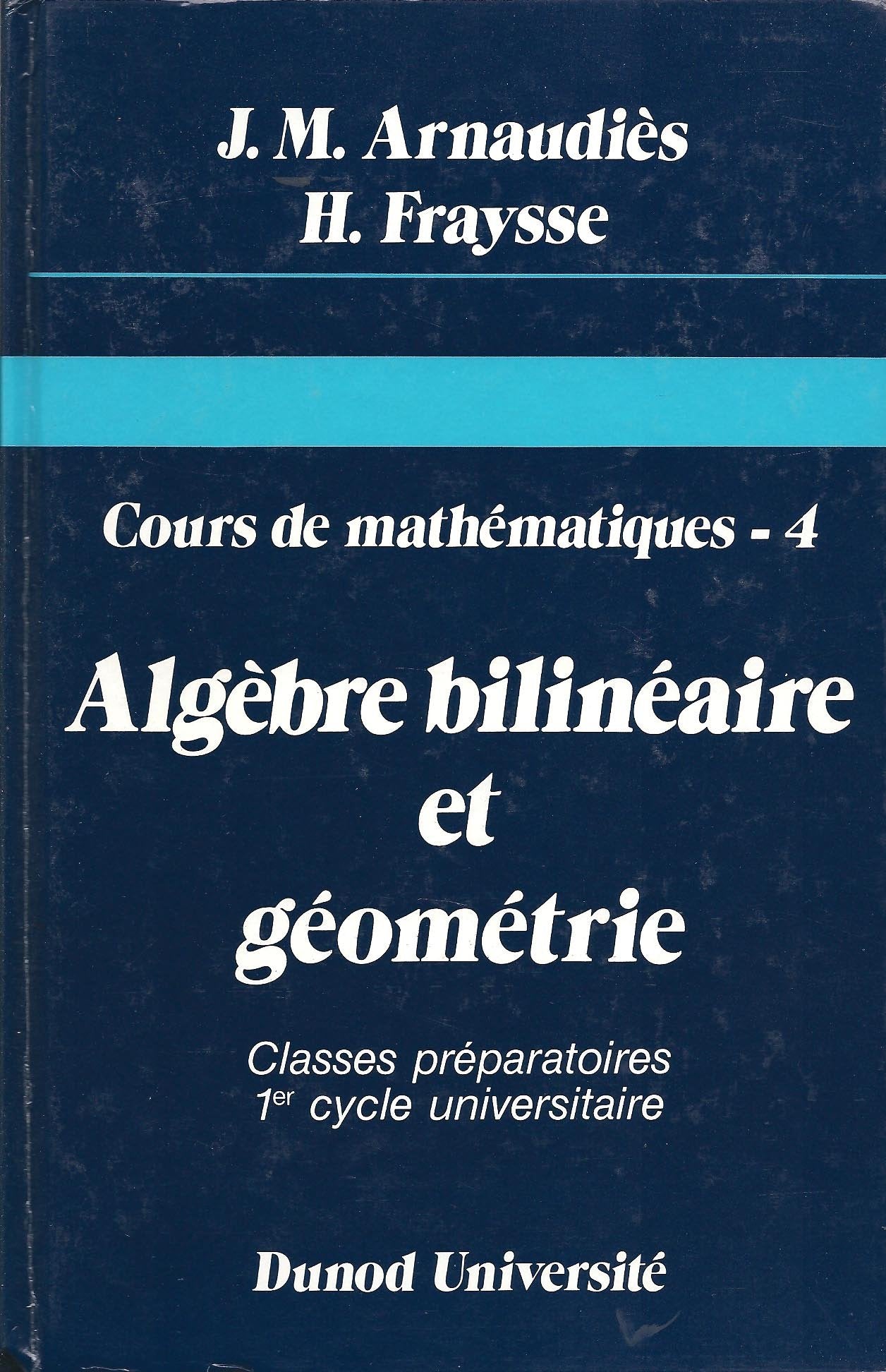 Cours De Mathematique Tome 4 Books