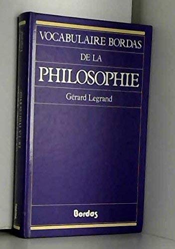 LEGRAND/VOCAB.PHILOSOPHI (Ancienne Edition) book