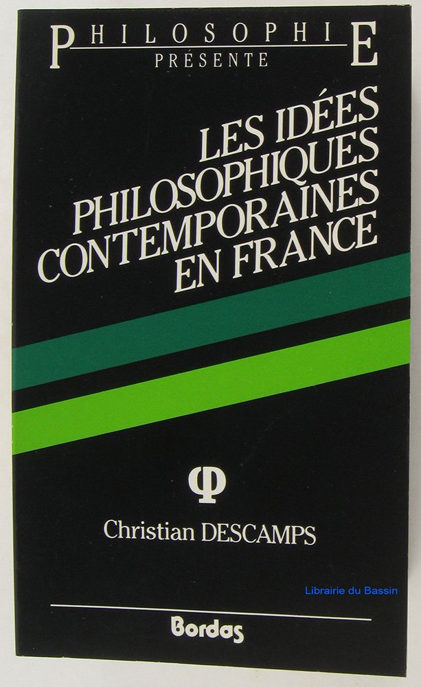 Les idées philosophiques contemporaines en France Books