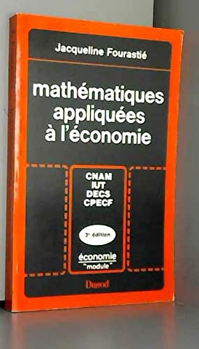Mathematiques appliquées économie ne (Economie Module) Books