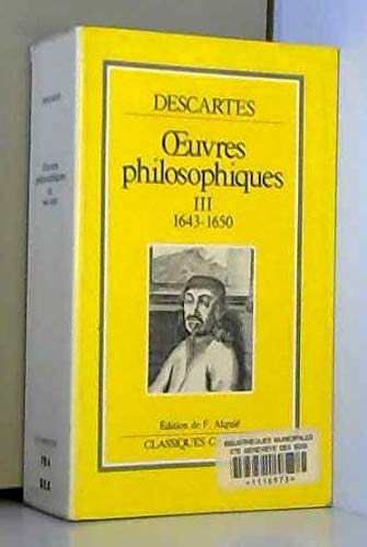 OEuvres philosophiques: Tome 3 (1643-1650) Books
