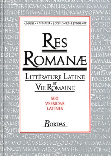 Res romanae. Littérature latine et vie romaine book