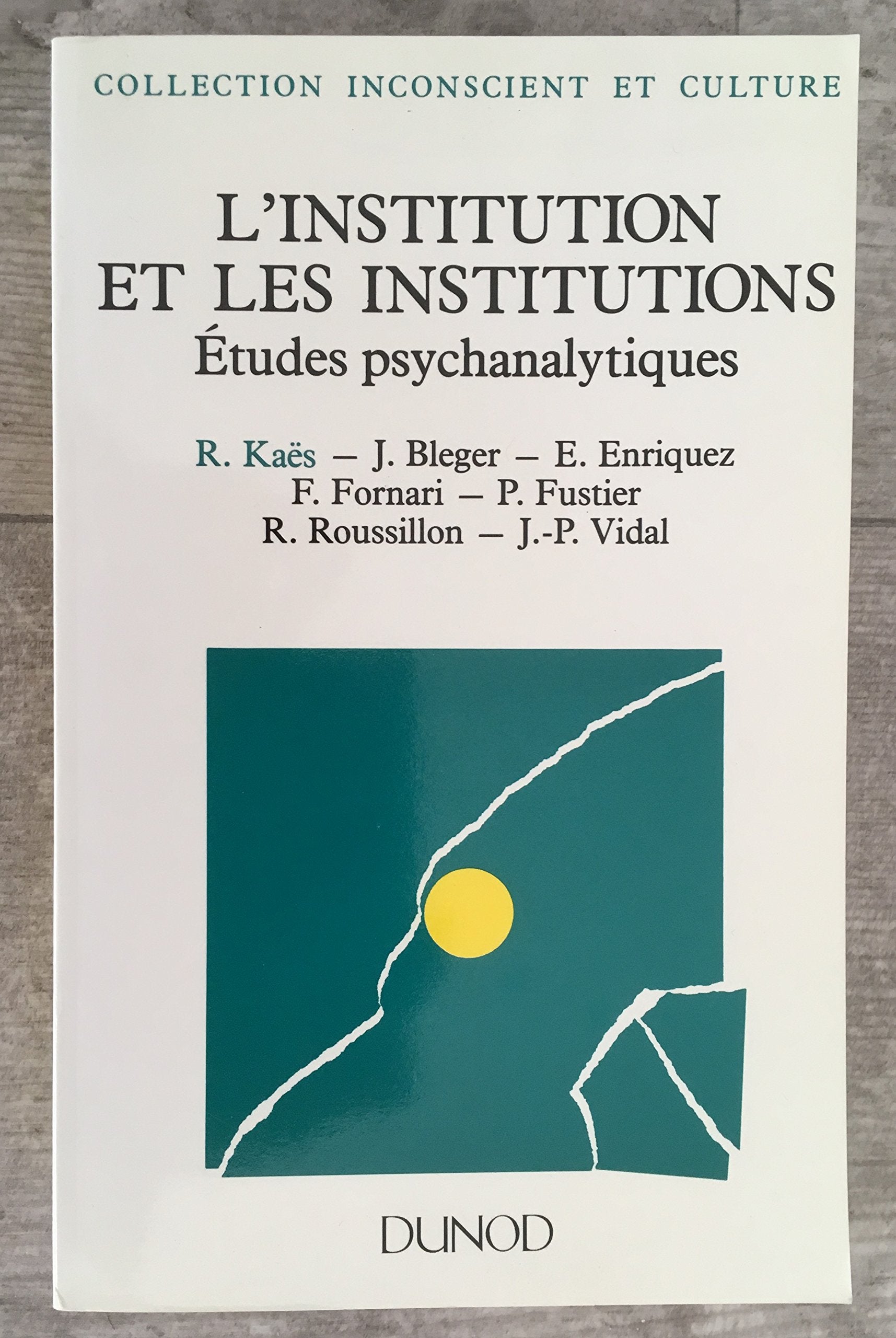 L'Institution et les institutions: Études psychanalytiques book