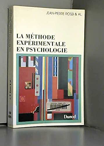 La Méthode expérimentale en psychologie Books