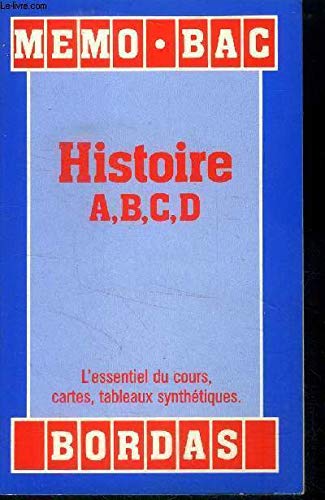 Memo Bac Histoire A, B, C, D 1989 book
