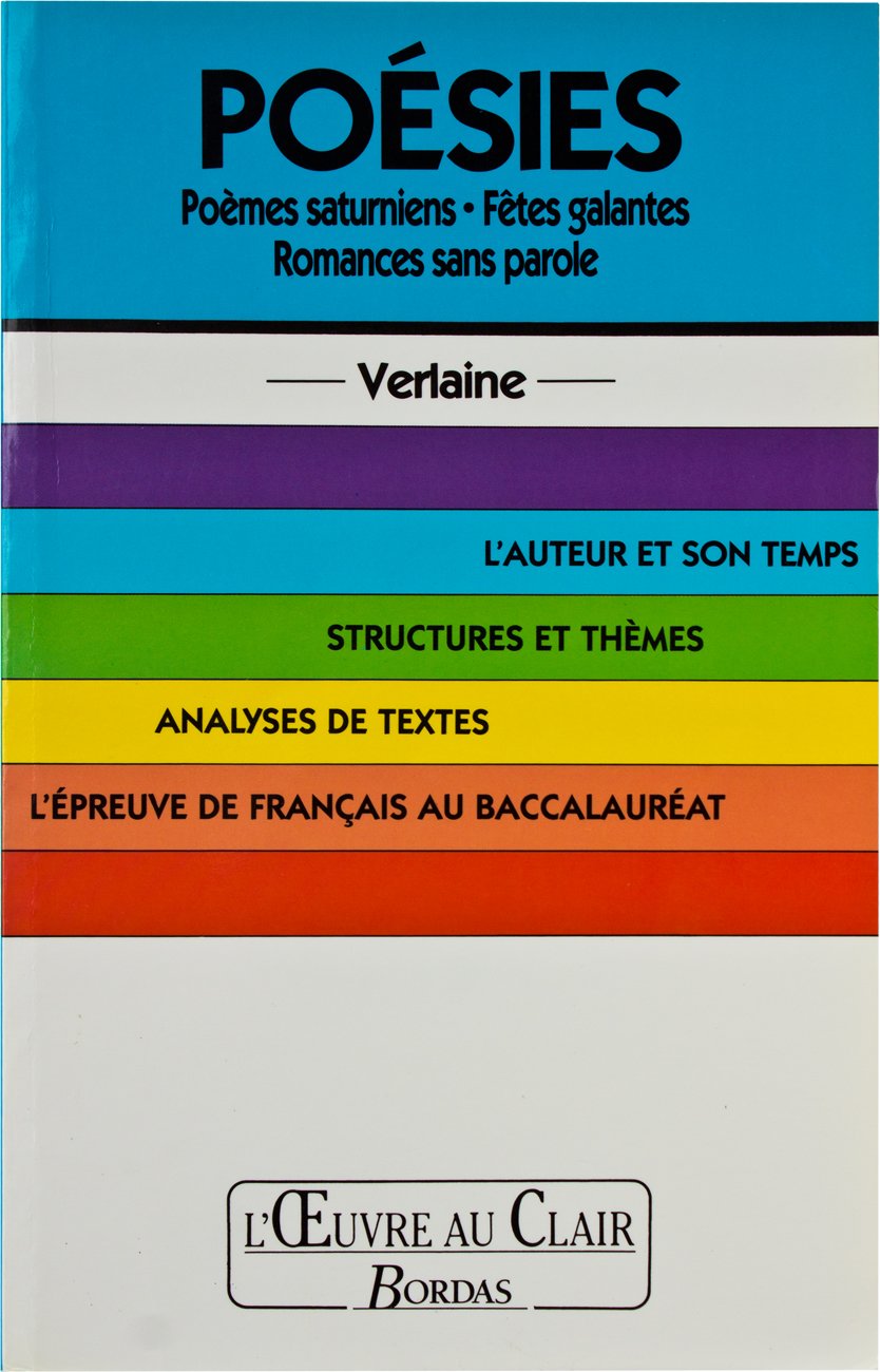 O.CL/VERLAINE POESIES (Ancienne Edition) book