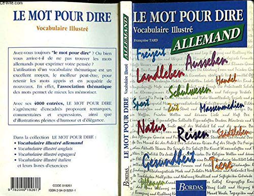 Allemand. Vocabulaire Illustre Books