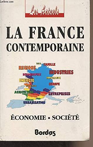 La france contemporaine - economie societe book