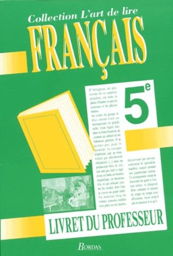 FRANCAIS 5EME.: Livret du professeur Books