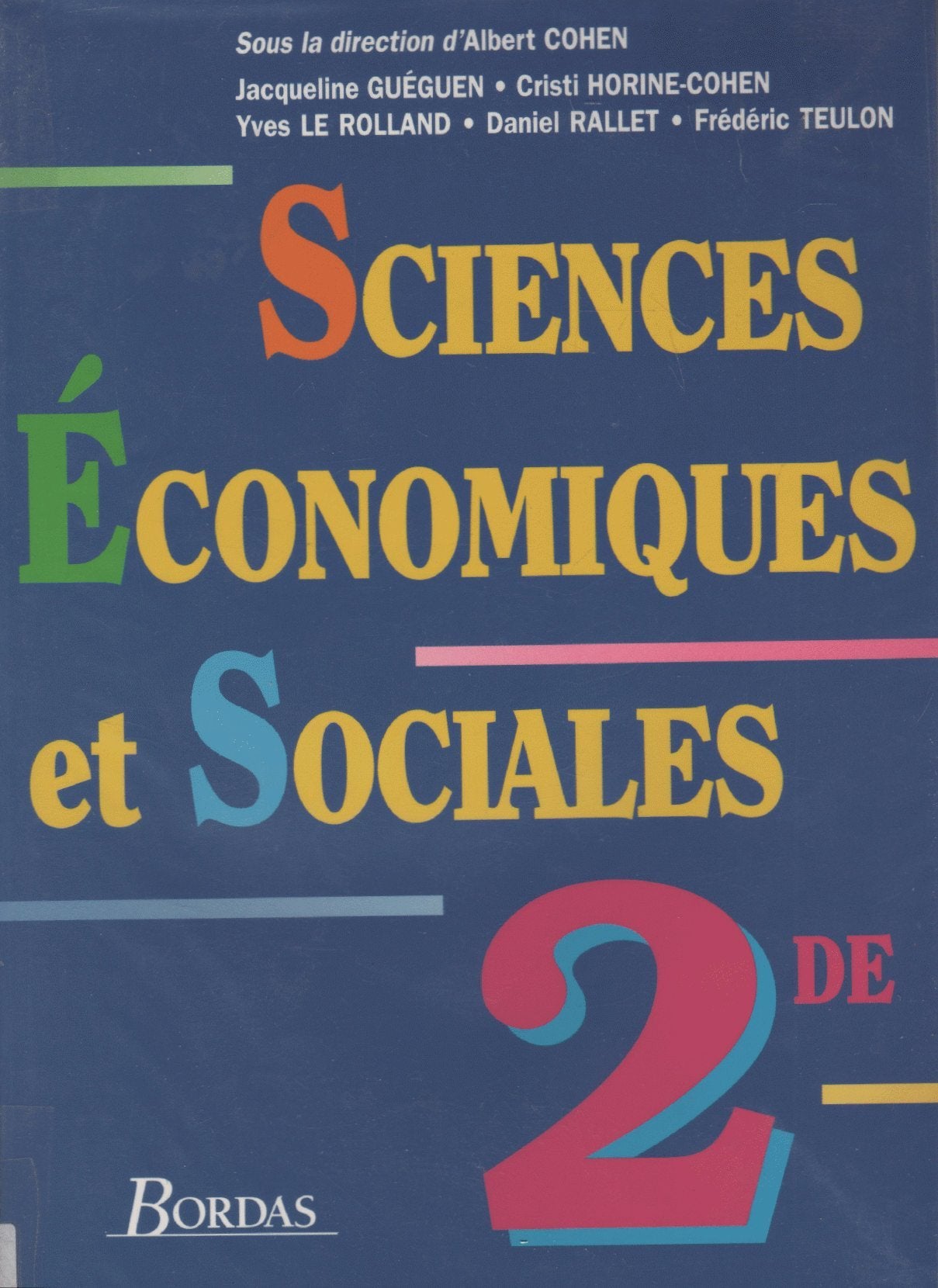 Sciences économiques et sociales, seconde. Livre de l'élève book