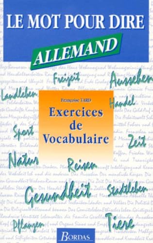 Allemand. Exercices De Vocabulaire Books