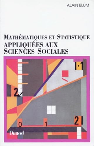 Mathématiques et statistique appliquées aux sciences sociales Books